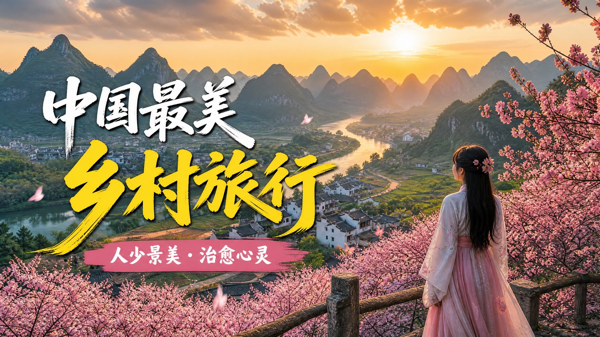 抖荫短视频 抖荫短视频旅行视频：中国最美乡村旅行vlog视频演示·治愈心灵之旅