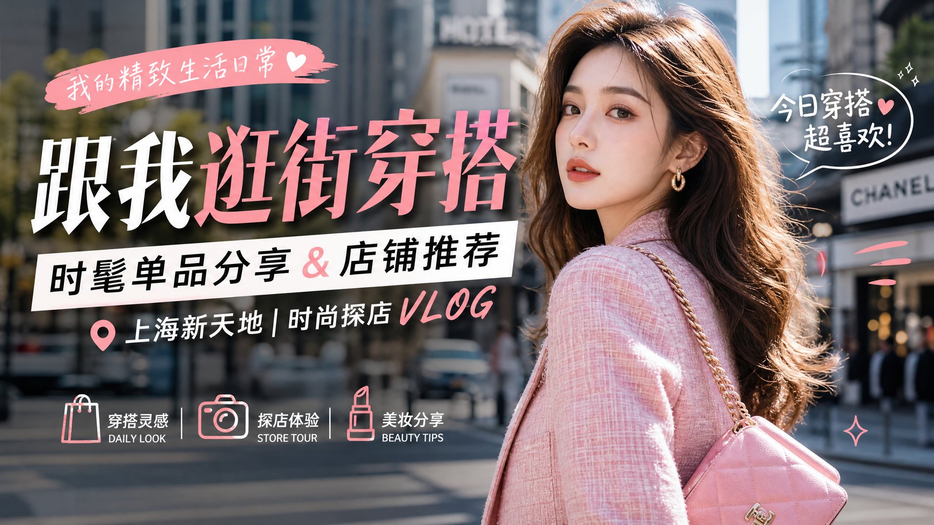 抖荫短视频 抖荫短视频时尚视频：跟我逛街穿搭视频分享·时髦单品推荐视频教程